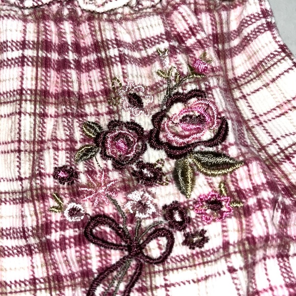 The Children's Place Plaid Corduroy Dress with Matching Diaper Cover 3-6‎ Months - Picture 3 of 11